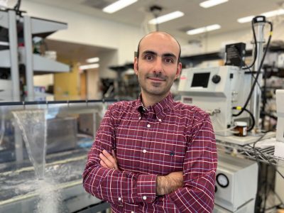 Hosein Foroutan receives NSF CAREER Award to understand how plastic particles are aerosolized